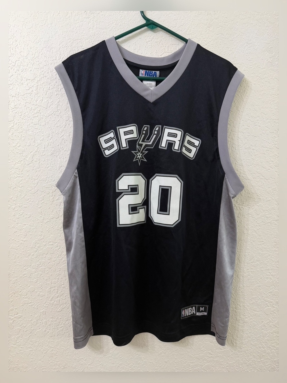 Adidas NBA San Antonio Spurs Manu Ginobili Basketball Jersey - M
